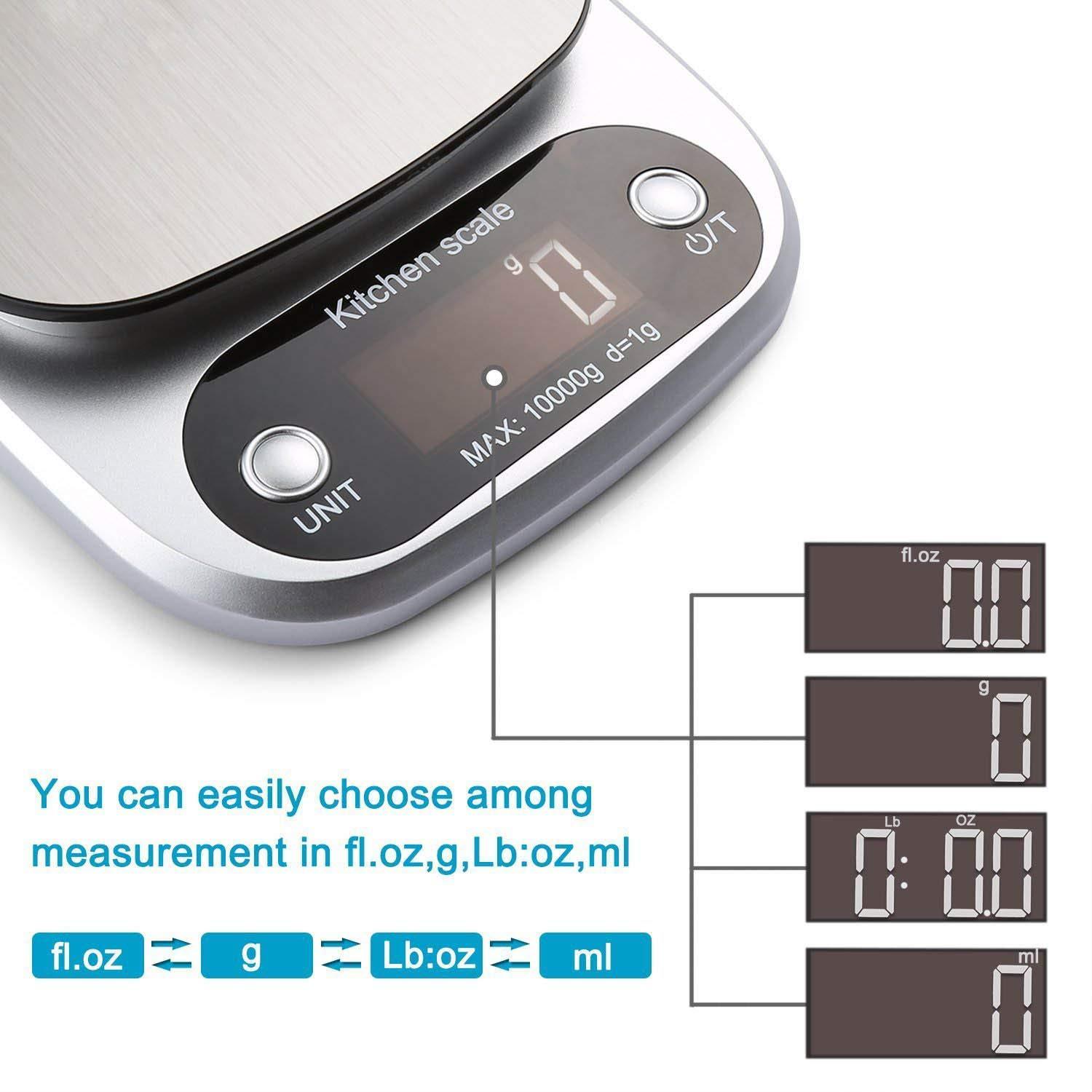 0.1g high precision 3kg,5kg,10kg kitchen weighing scale food coffee scale cooking baking electronic scale