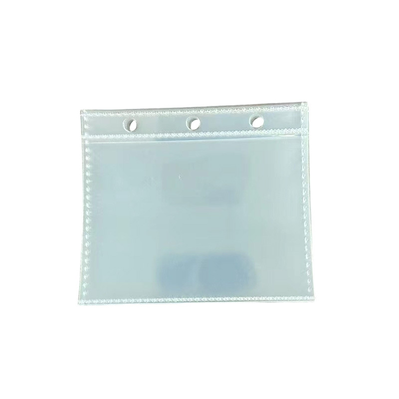 3-Hole Small Single-Grid Transparent Binder File Bag, Refillable Binder Storage for Celebrity Merchandise, Binder Card Album Inner Pages Wholesale