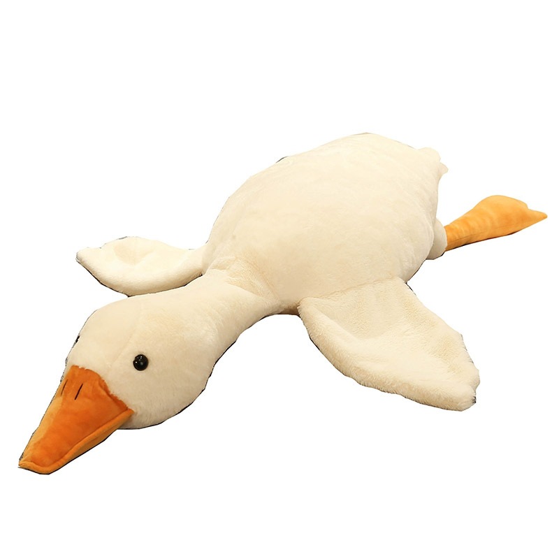 Rabbit Hair Big White Goose Doll Plush Toy Duck Large Sleeping Pillow Sleeping Doll Birthday Gift for Boys and Girls