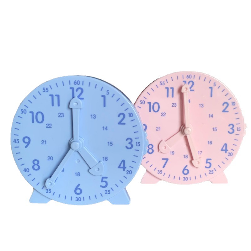 Clock learning device primary school student three-pin linkage clock model first and second grade clock teaching aids understanding time learning aids
