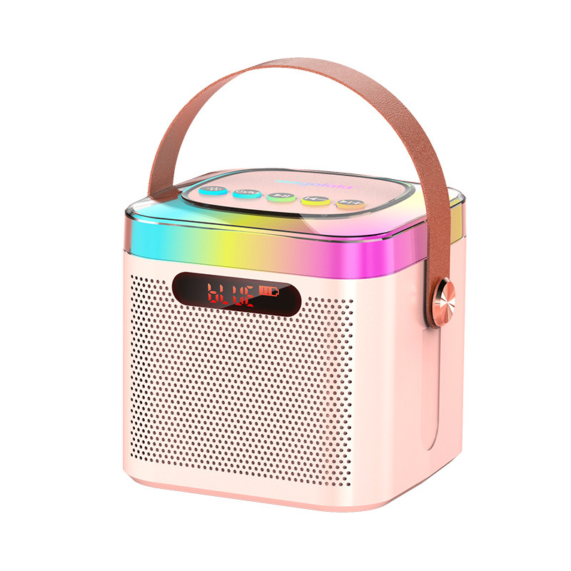 Microphone and Audio Integrated Home Set Portable Microphone Speaker Wireless Bluetooth National Karaoke Kidsren's Home Ktv