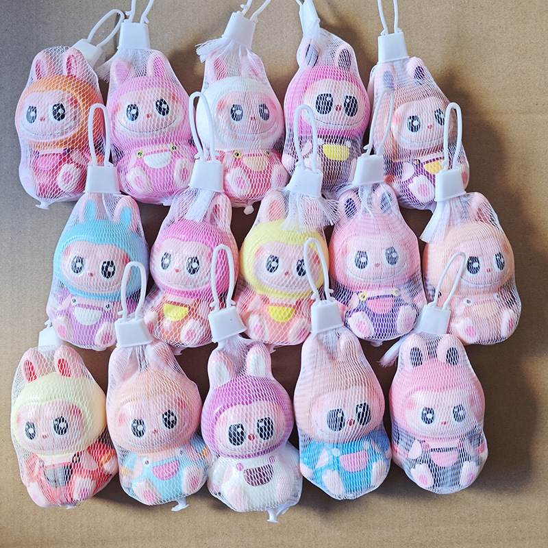 Labubu Squishy Slow Rebound Stress Relief Toy Venting Magic Cartoon Doll Promotion Children's Small Gift Wholesale