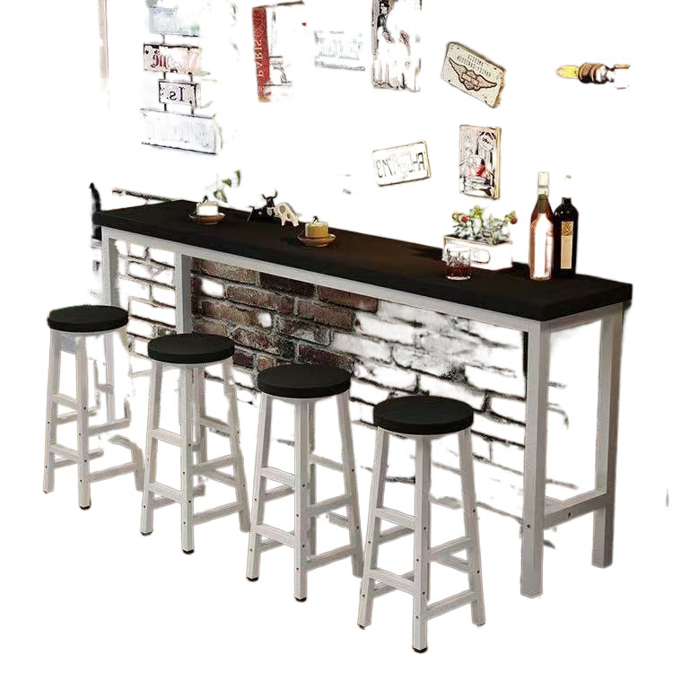 Bar Table Thickened Balcony Narrow Table Home High Table Wall Partition Milk Tea Shop Bar Simple Long Table and Stools