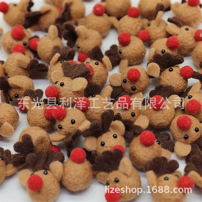 Волокнистая шершавая голова оленя рождественский подвеска шершавая игрушка готовый продукт для детей DIY аксессуары для рождественской елки