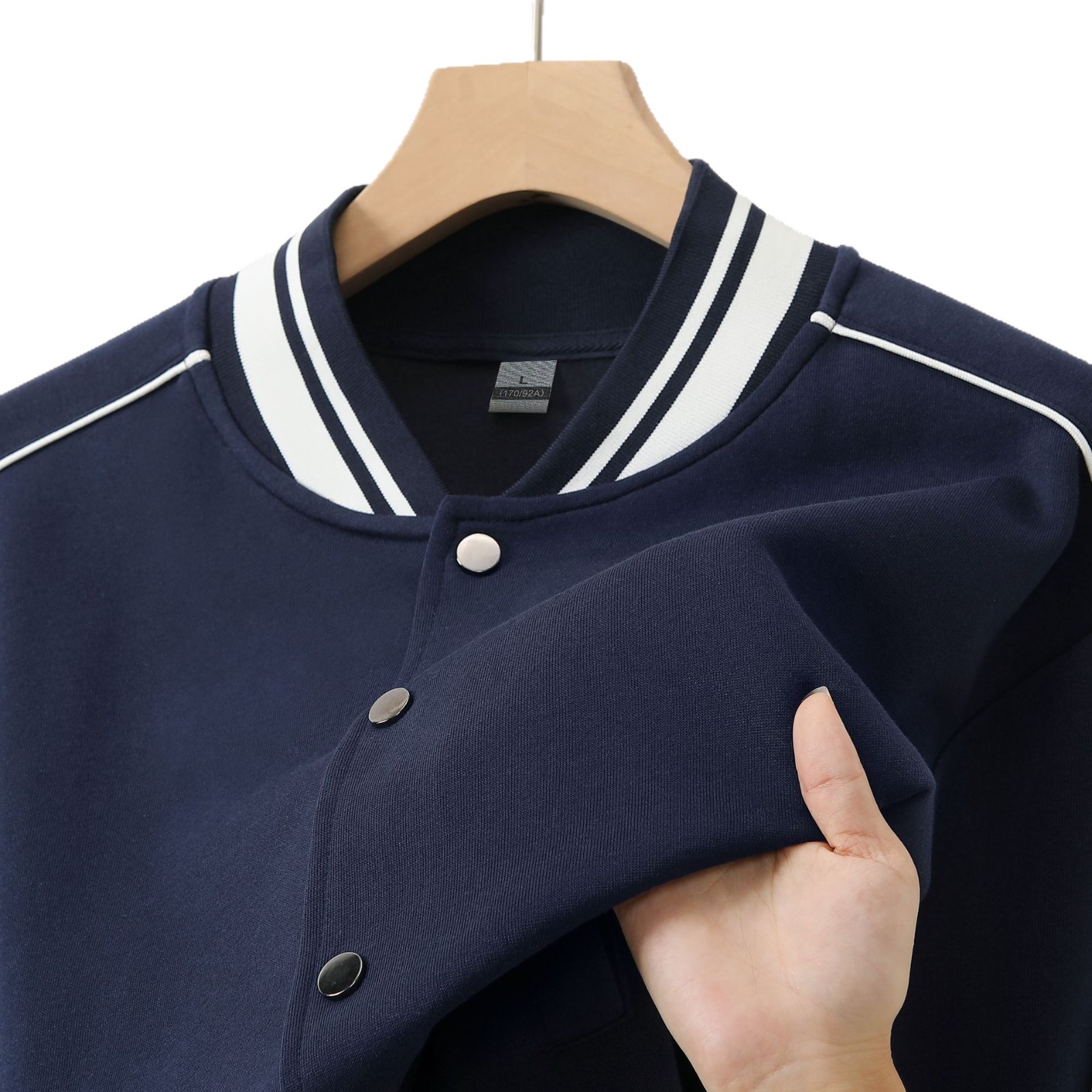 Baseball Uniforms with Customized Logos for Men and Women, Autumn and Winter Sweatshirts, Jackets, Student Class Uniforms, Group Uniforms, Advertising Shirts, Work Clothes