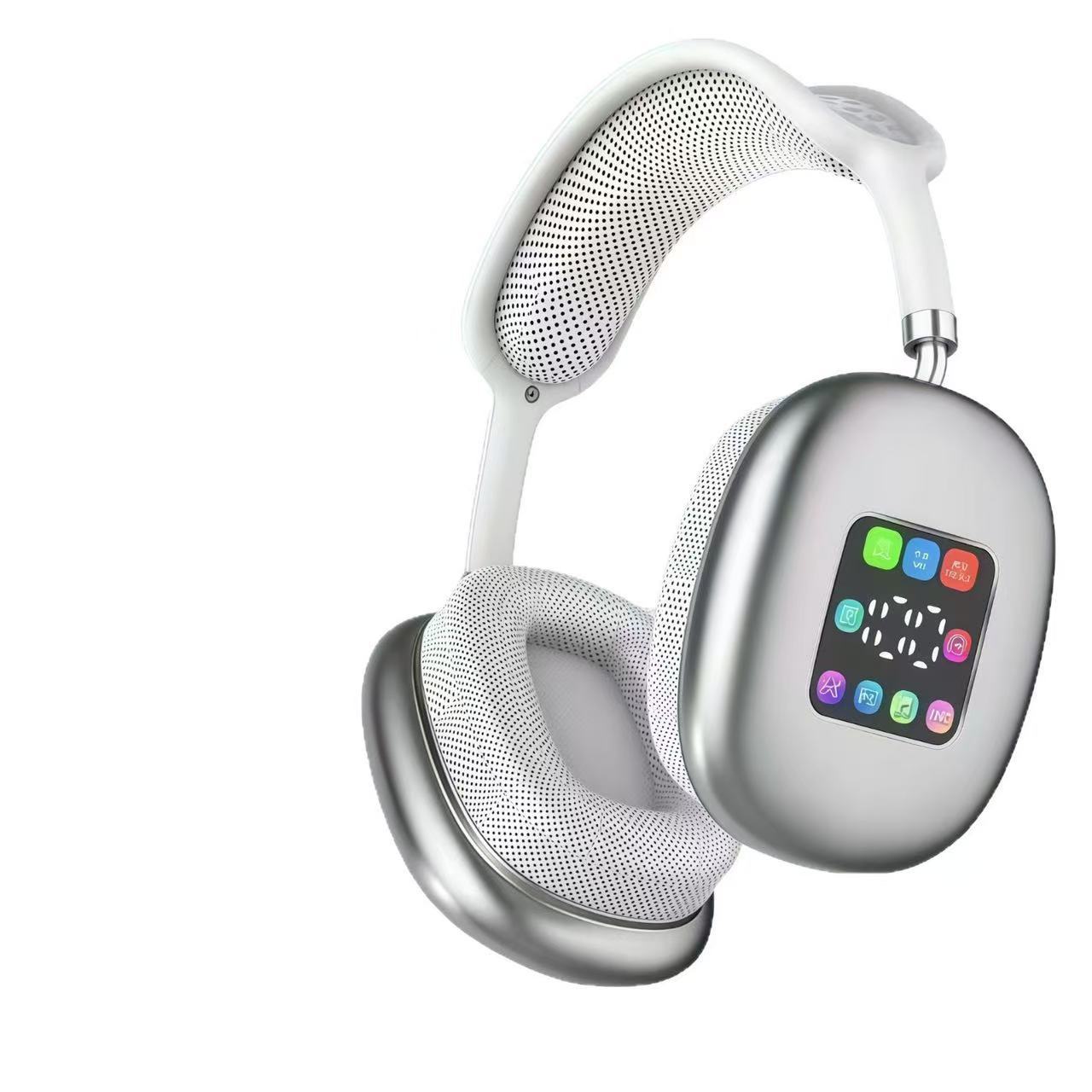 Cross-Border 2025 New Bluetooth Headset Head-Mounted P9Max Wireless Digital Display Color Screen Ultra-Long Standby Foreign Trade Wholesale