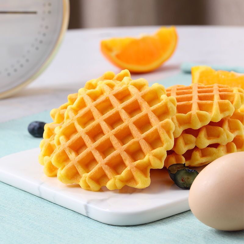 Three Squirrels_Waffles 750g Bun Biscuits Breakfast Food Cake Office Snacks Whole Box