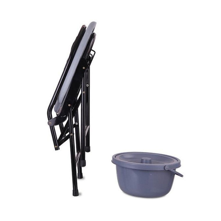 Factory wholesale toilet chair for the elderly and pregnant women folding toilet chair toilet stool movable toilet chair hard surface