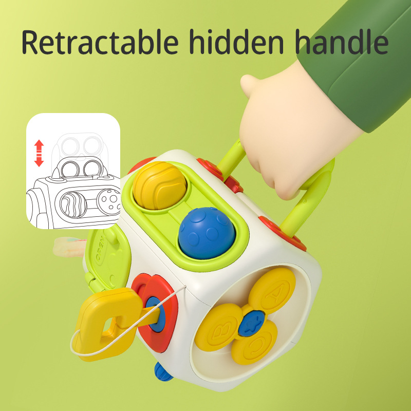 Children's Toys Octahedron Busy Ball Baby Montessori Early Education Multi-Functional Hand Ball Rubik's Cube 1-3 Educational Toys