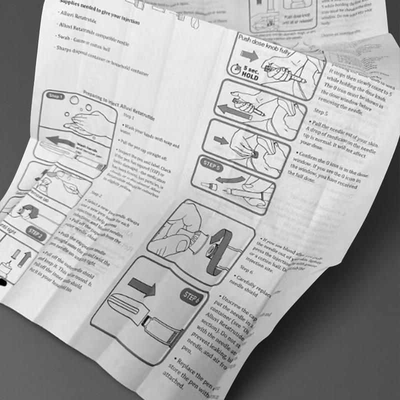 45克定制超薄纸 中英文产品说明书印刷灵活排版定做外贸专供