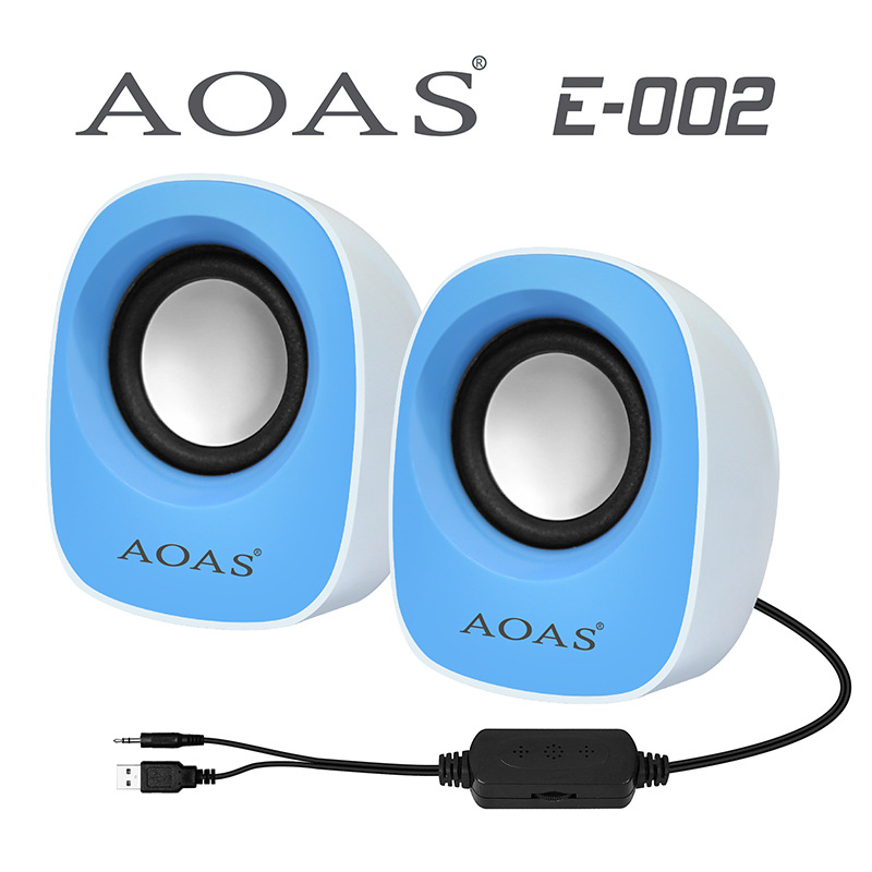 Weibo Aoas Desktop Computer Wired Speaker Usb2.0 Notebook Multimedia Subwoofer Small Speaker Cross-Border