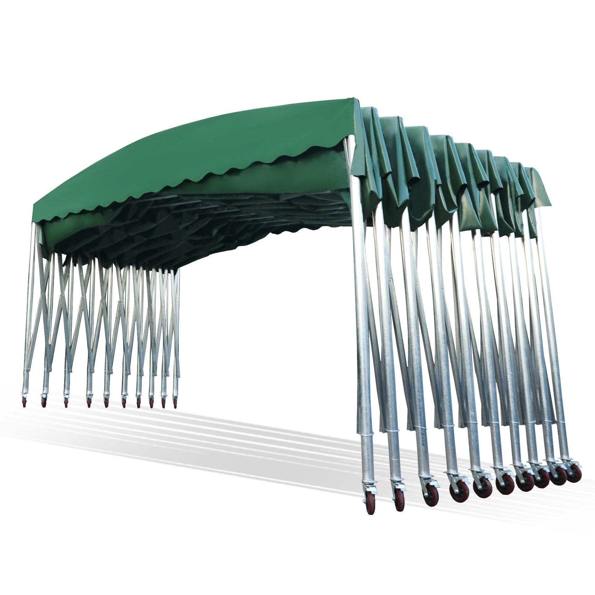 Customized Mobile Sliding Awning Outdoor Large Event Tent Retractable Awning Basketball Court Rainproof Awning