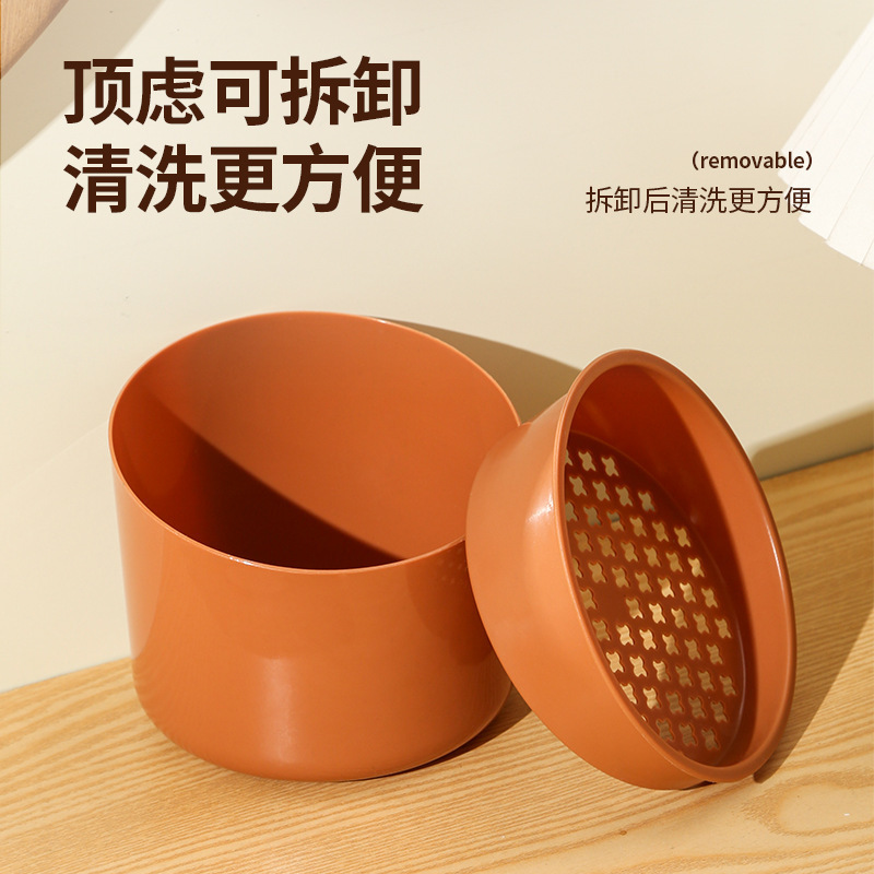 Tea Mini Trash Can Filter Tea Residue Bucket Desktop Tea Bucket Waste Water Bucket Kung Fu Tea Set Accessories Dry and Wet Separation