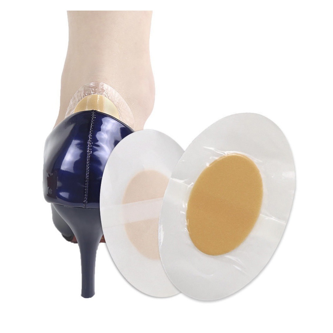 Factory Direct Supply Pe Core Skin Color Anti-Wear Foot Patch Disposable Heel Patch Women's High-Heeled Shoes Bare Shoe Patch