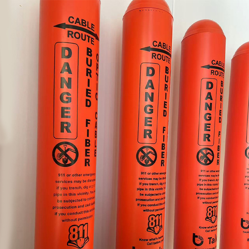 Cylindrical Warning Pile Pvc Warning Pile Reservoir Water Source Protection Boundary Pile 10*10 Round Warning Pile