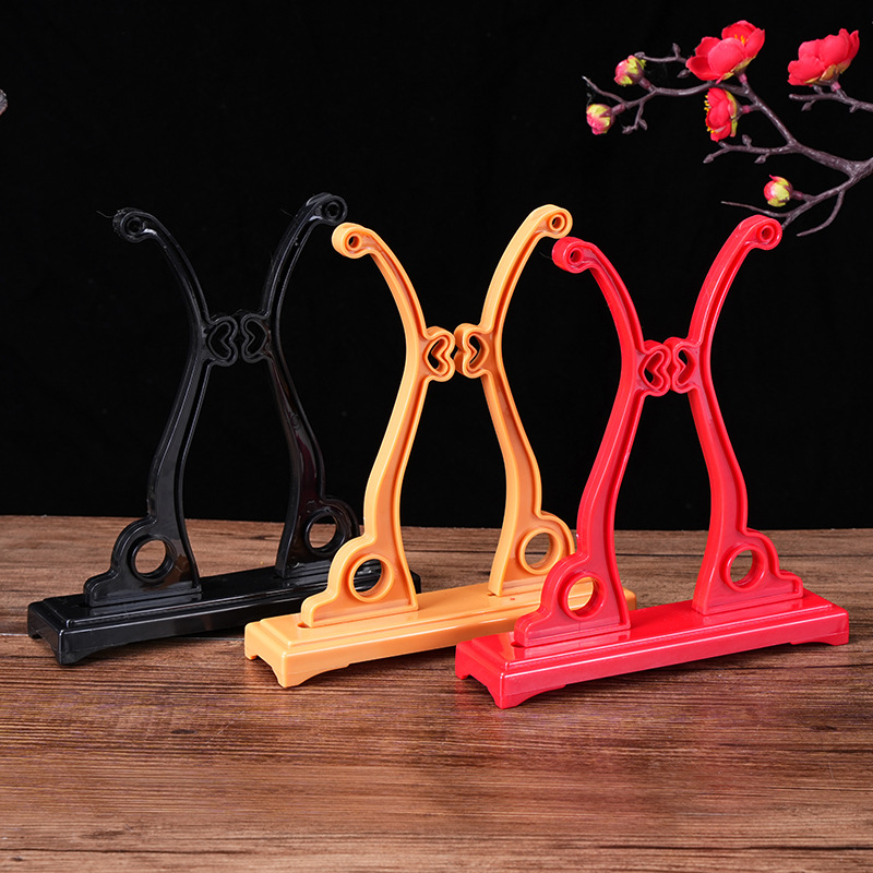Fan frame Chinese style fan display bracket ancient fan mop removable fan bottom support bride fan seat
