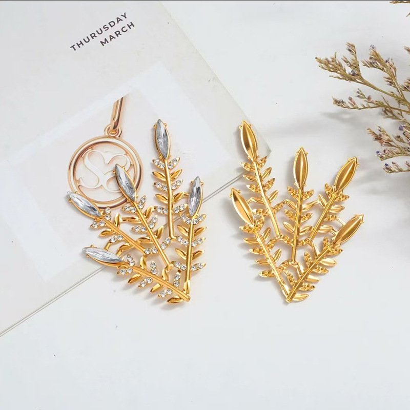 DIY Accessories with Rhinestone Crystal Tree Branches, Three-Pronged and Five-Pronged Branches, Flower Pieces, Traditional Chinese Style Xiuhe Suit Fan Materials Wholesale