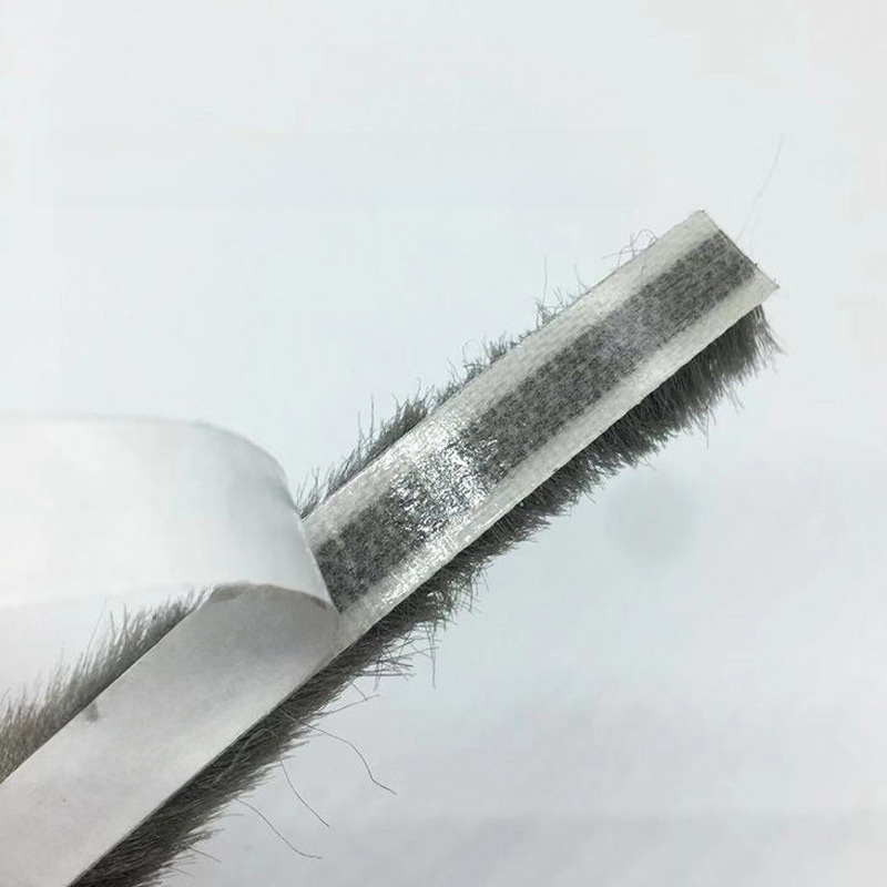 Aluminum Alloy door and window sealing strip plastic steel window self-adhesive glass door seam windproof thermal wool strip one-piece delivery