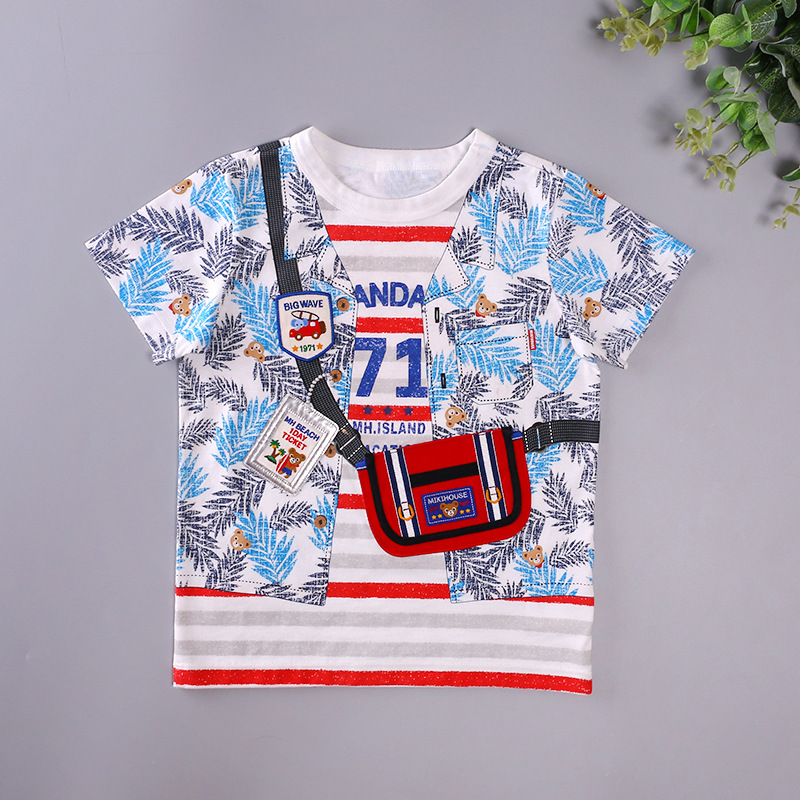 Children's clothing processing source factory owner to do high-end children's clothing parent-child T-shirt welcome to map