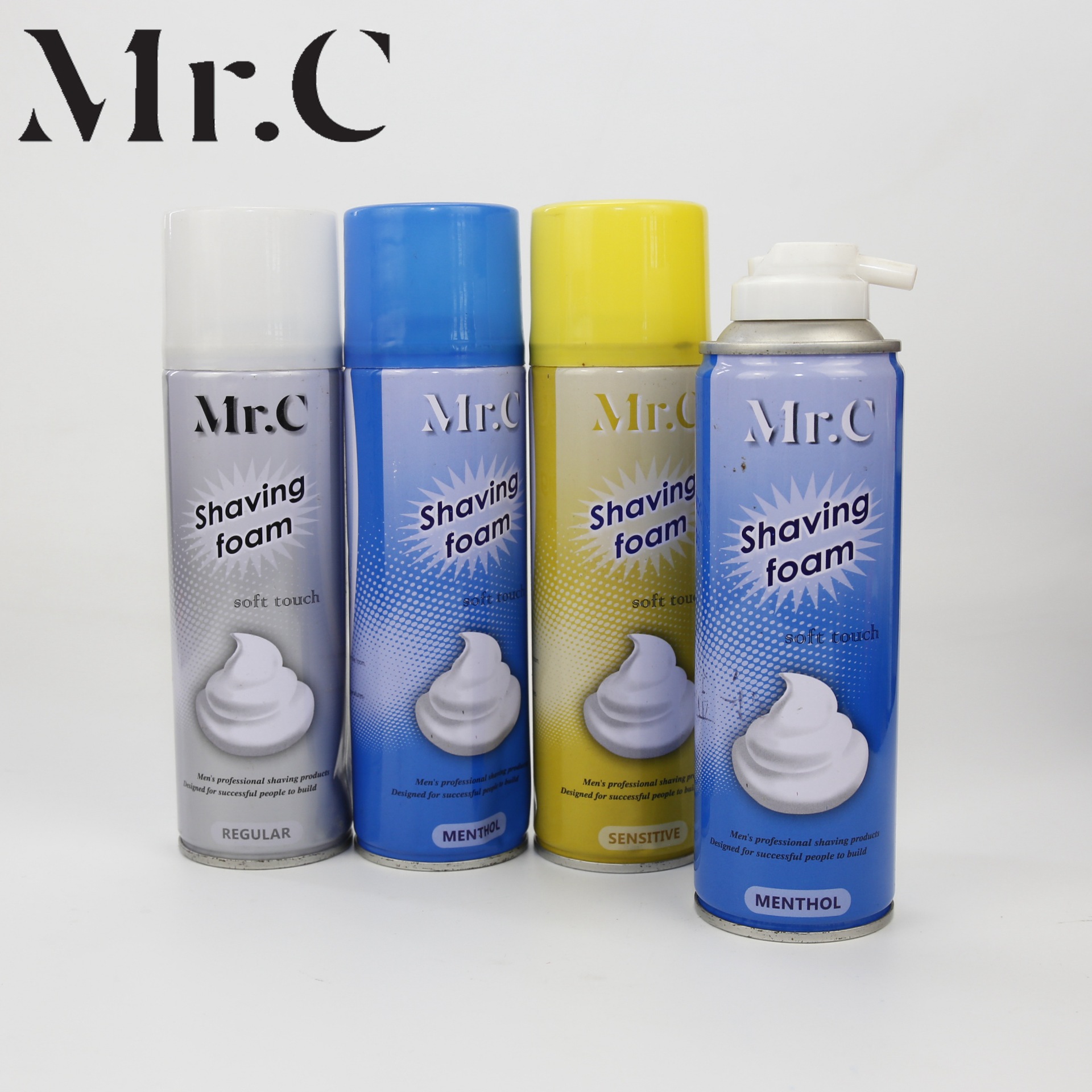 Customized Men's Shaving Foam 110ml Dense Manual Shaving Foam Spray Refreshing Softening Beard Shaving Cream