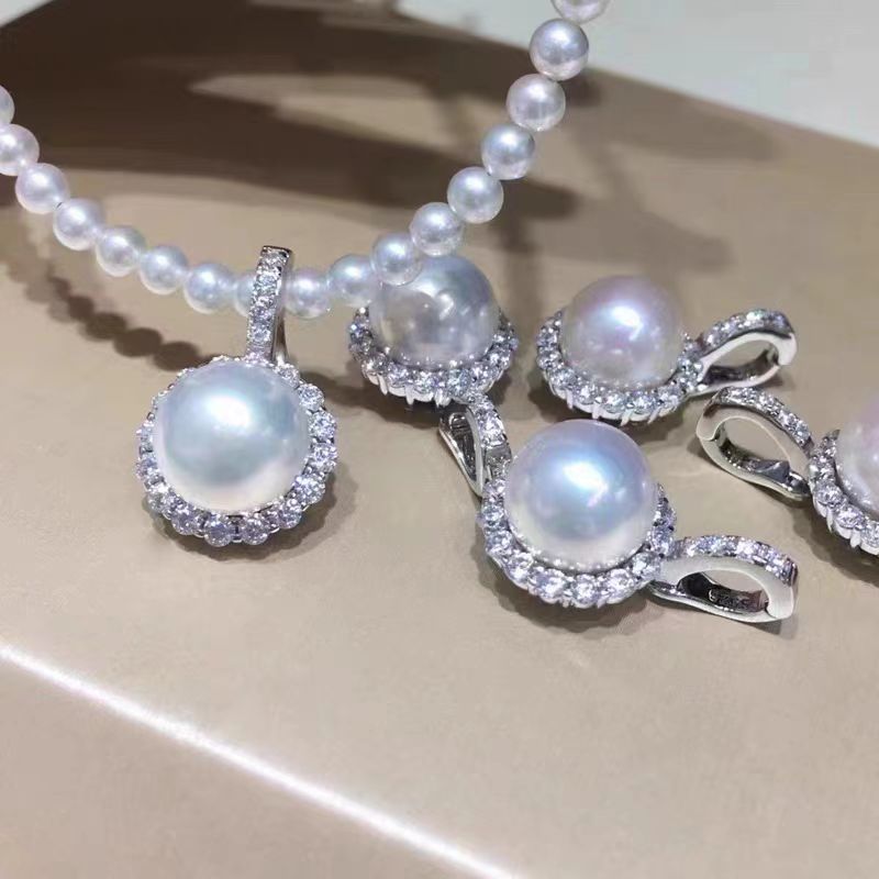 Dan peach jewelry detachable universal buckle pearl necklace pearl pendant high color retention clavicle chain universal buckle accessories