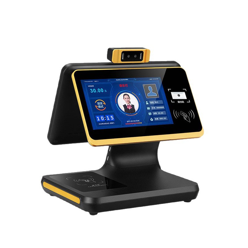 Face recognition consumer machine canteen brush face punch card machine school factory restaurant swipe card rice card machine scan code vending machine