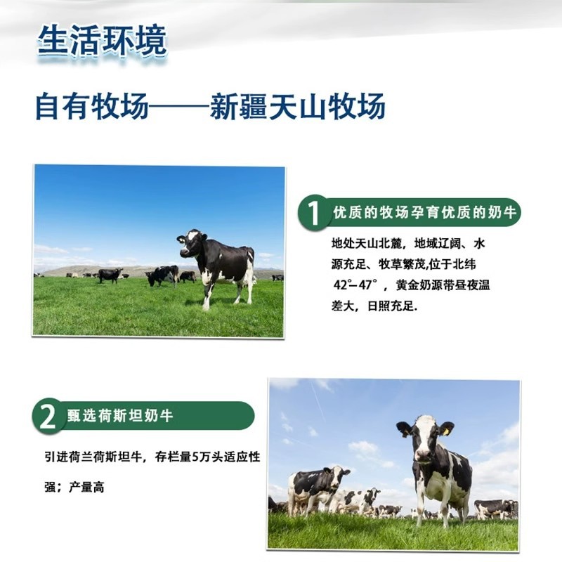 [Ready Stock] Xinjiang Ximu Tianshan Pure Milk 5 Boxes*200Ml*10 Cartons Full-Fat Sterilized Milk in Cartons