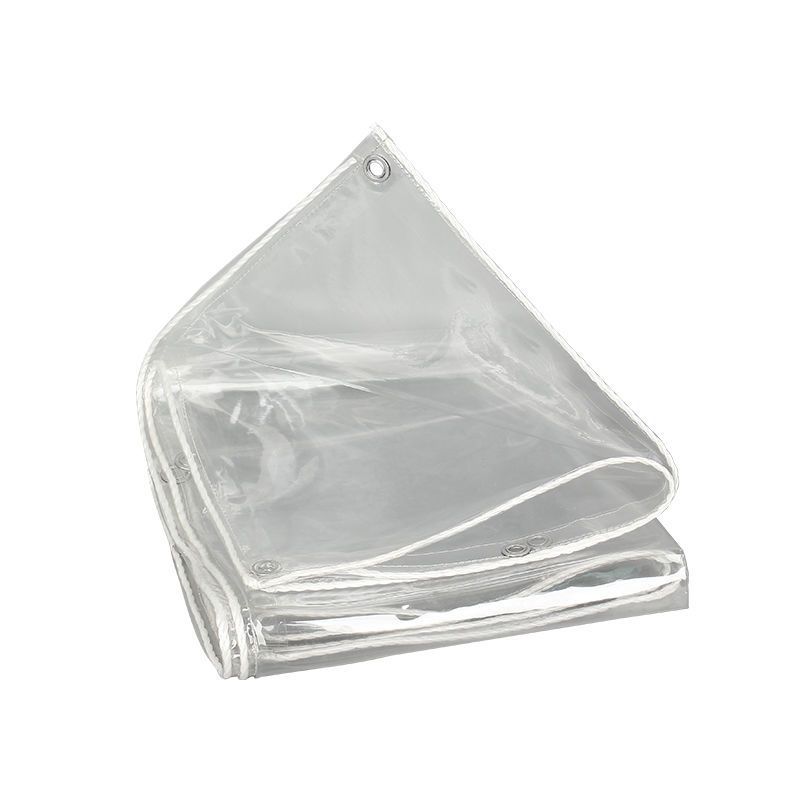 Thick Pvc Transparent Rainproof Cloth Outdoor Waterproof Canvas Stall Transparent Wind Curtain Windproof and Cold-Proof Curtain Tarpaulin