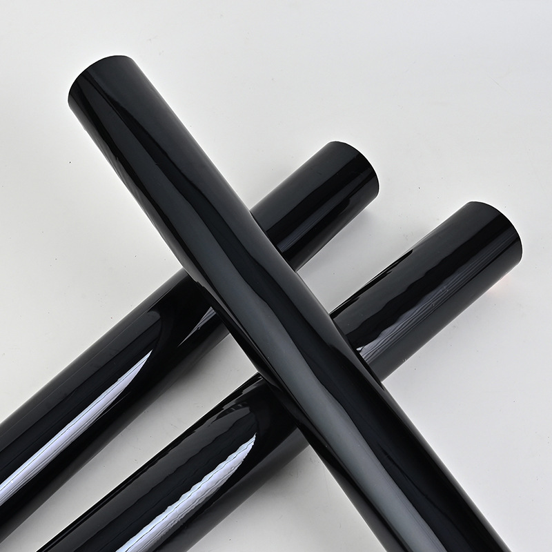 Factory Direct Sales Hot Stamping Paper Black Hot Color Material Electrochemical Aluminum Thermal Transfer Film Uv Crystal Label Washable