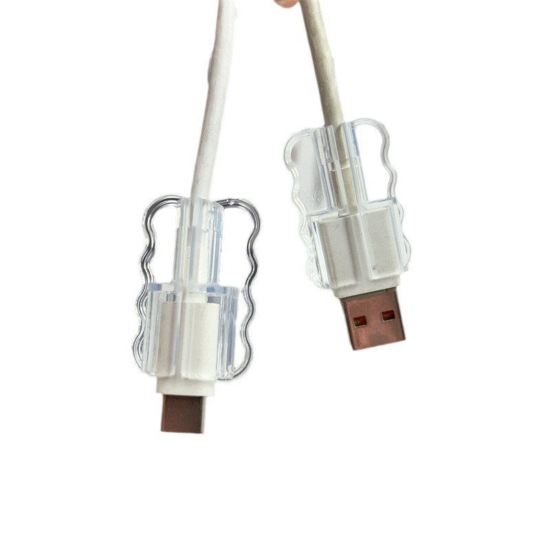 Suitable for Apple 1314 Charging Line Data Line Protective Cover Android Bite Line Overlay Soft Shell Line Clamp