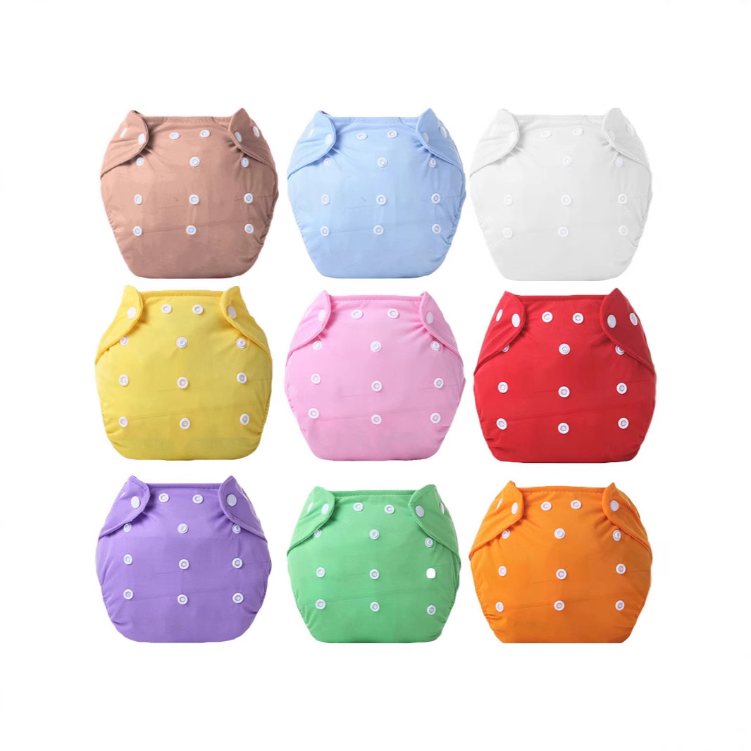 Маленький размер, washable подгузники, 9 цветов, регулируемые подгузники для детей, тонкие и толстые, бархатные сетчатые