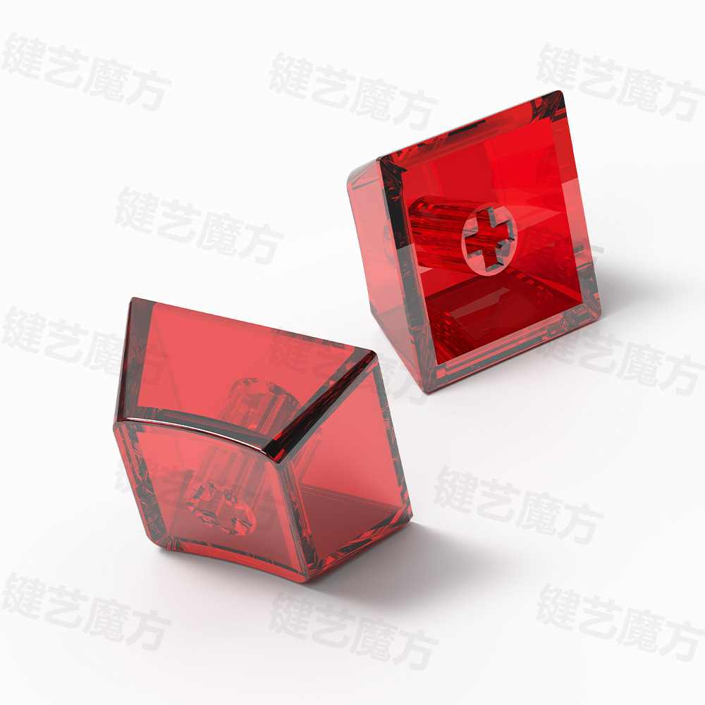 Fully Transparent Crystal Original Keycaps Pc Transparent Mechanical Keyboard Light-Transmitting Original Light-Transmitting R4 R3 R2 R1 Multi-Color Mixed
