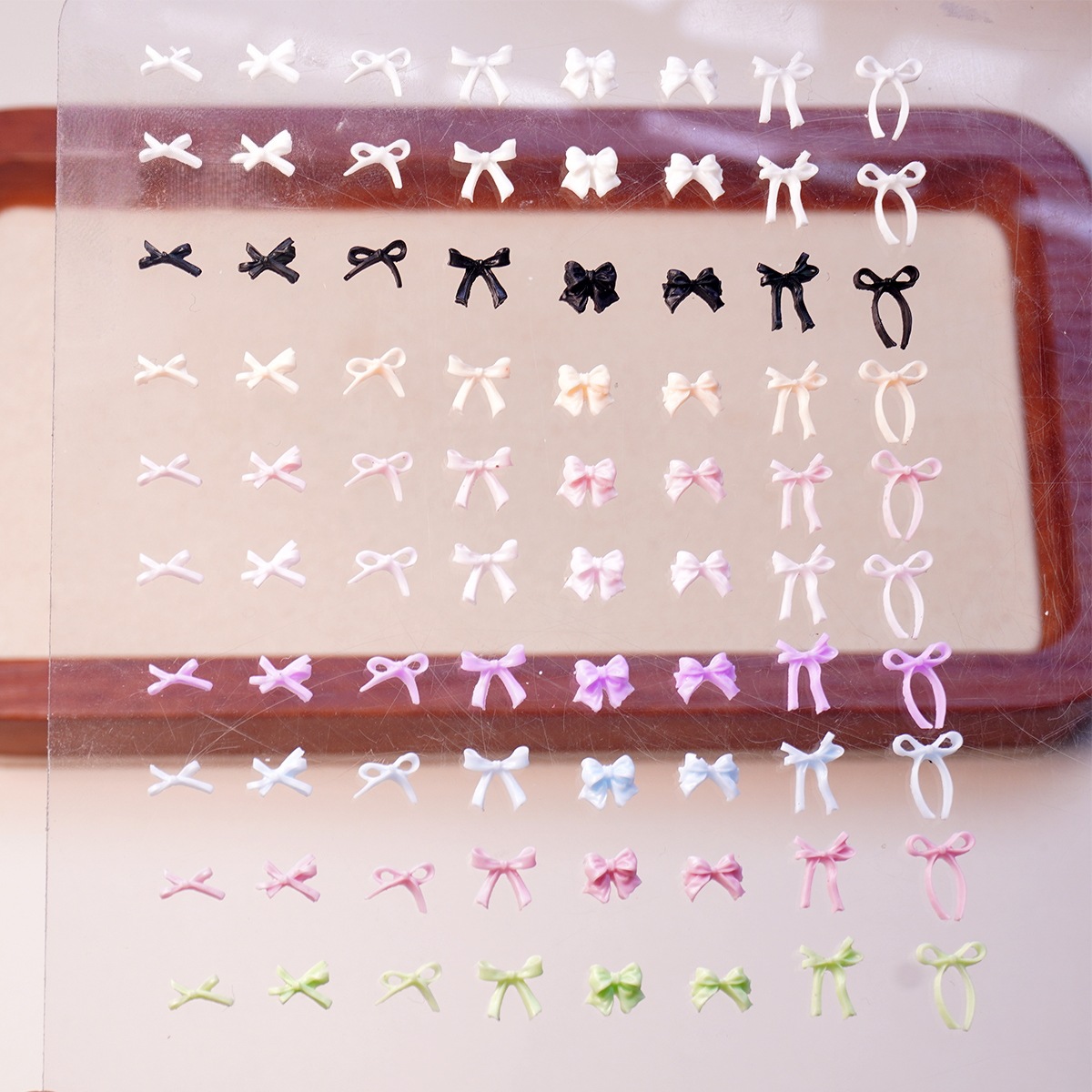 Универсальные мини-аксессуары для ногтей, резиновые, объемные, DIY плавающие бантики