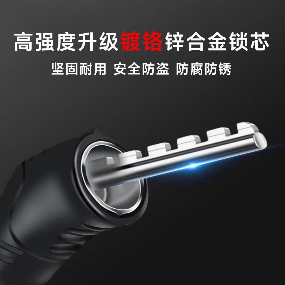 Motorcycle Electric Car Lock Safety Waterproof Anti-theft Helmet Lock Bicycle Mini Portable Steel Wire Cable Code Lock