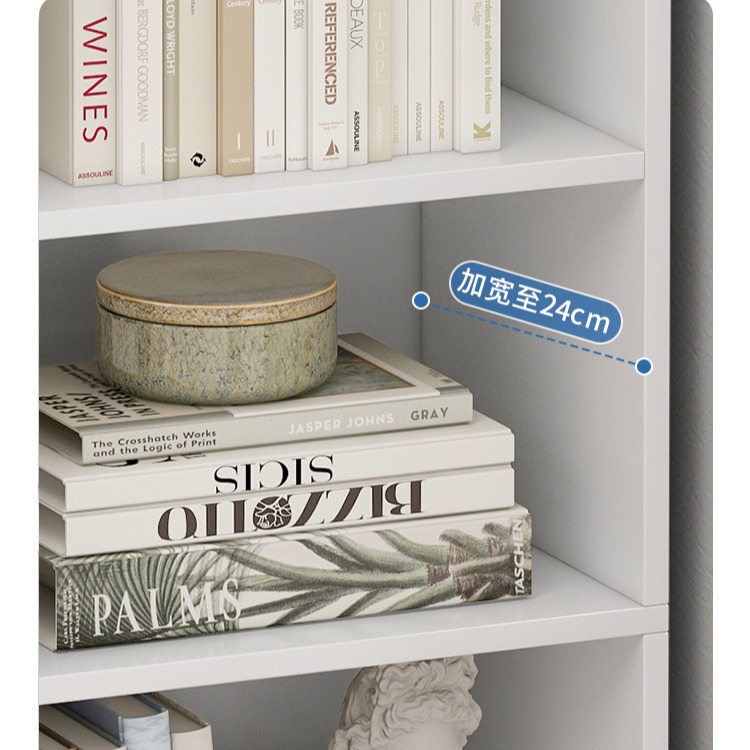 Bookshelf Corner Cabinet Narrow Edition Simple Economical Storage Cabinet Space-saving Small Corner Bookcase