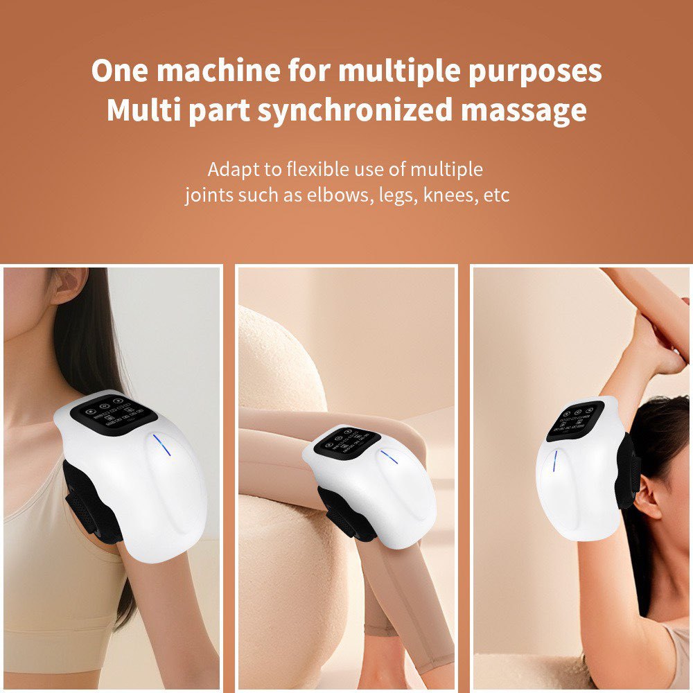 Cross-Border Knee Massager Rechargeable Hot Compress Vibration Massager Home Portable Knee Pad Physiotherapy Knee Joint Massager