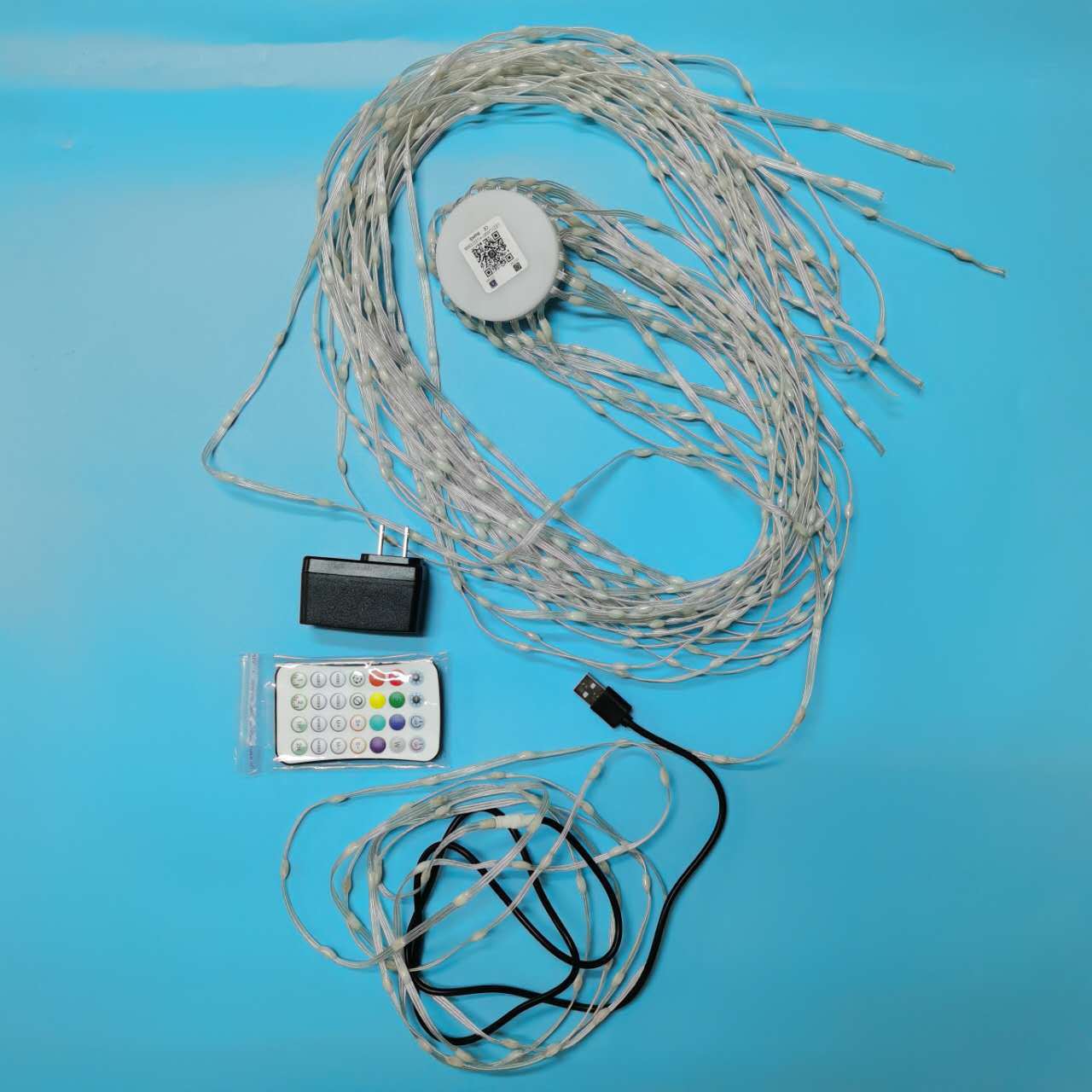 Cross-Border Led Program Fireworks Light 5V Magic Light Strip Voice-Activated Pattern Fireworks Light Atmosphere Light Indoor Decoration Light