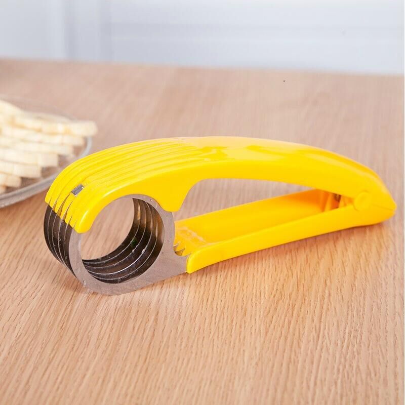 Kitchen Gadget Hot Selling Banana Slicer Banana Separator Stainless Steel Blade Banana Cutting Sausage Slicer