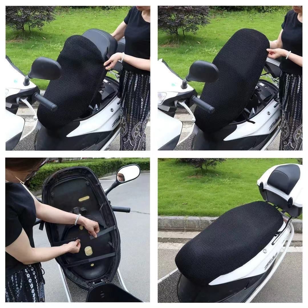 Electric motorcycle seat cover is suitable for Yadi Emma knife battery leather seat cover waterproof sunscreen four seasons universal