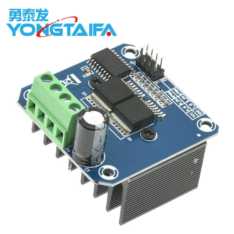 Модуль управления мотором Bts7960 Smart Car, 43A, ограничение тока, управление полупроводниковым охлаждением