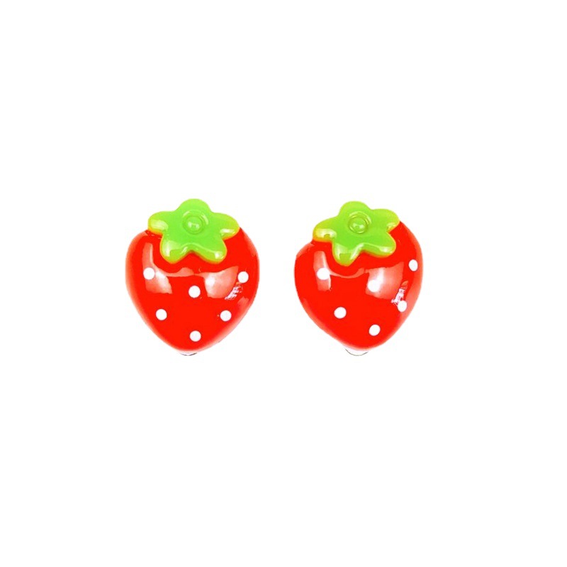 K-Style of Cute Kidsren's Ear Clips Cartoon Non-Pierced Earrings Painless and Non-Harming Fake Earrings Korean 2 Yuan Store Wholesale