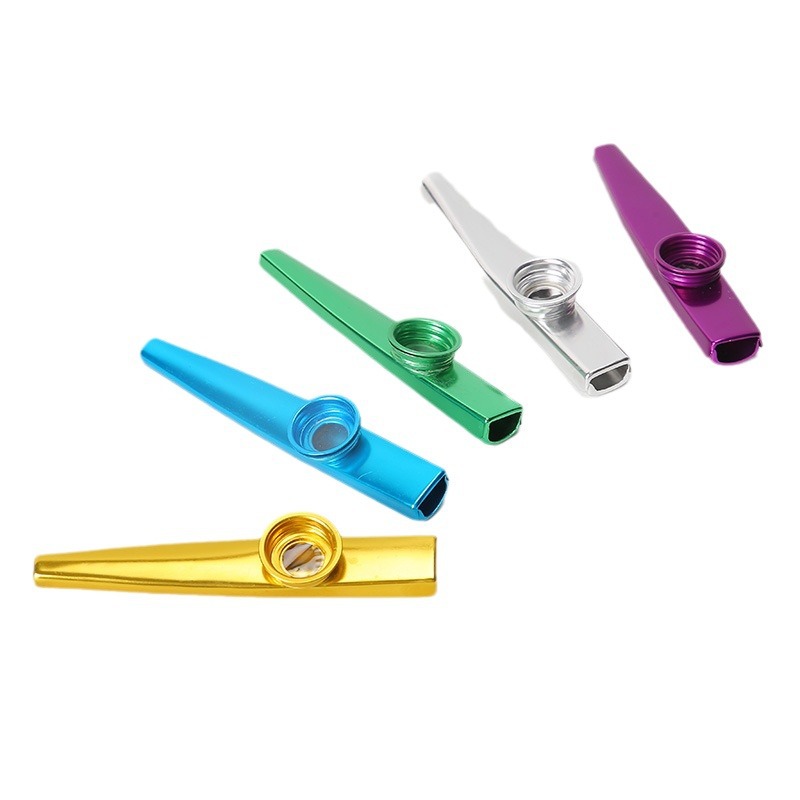 Metal Kazoo Kazoo Cross-Border Popular Preschool Education Toys Kidsren and Adults Mouth-Blown Accompaniment Instruments Factory Wholesale