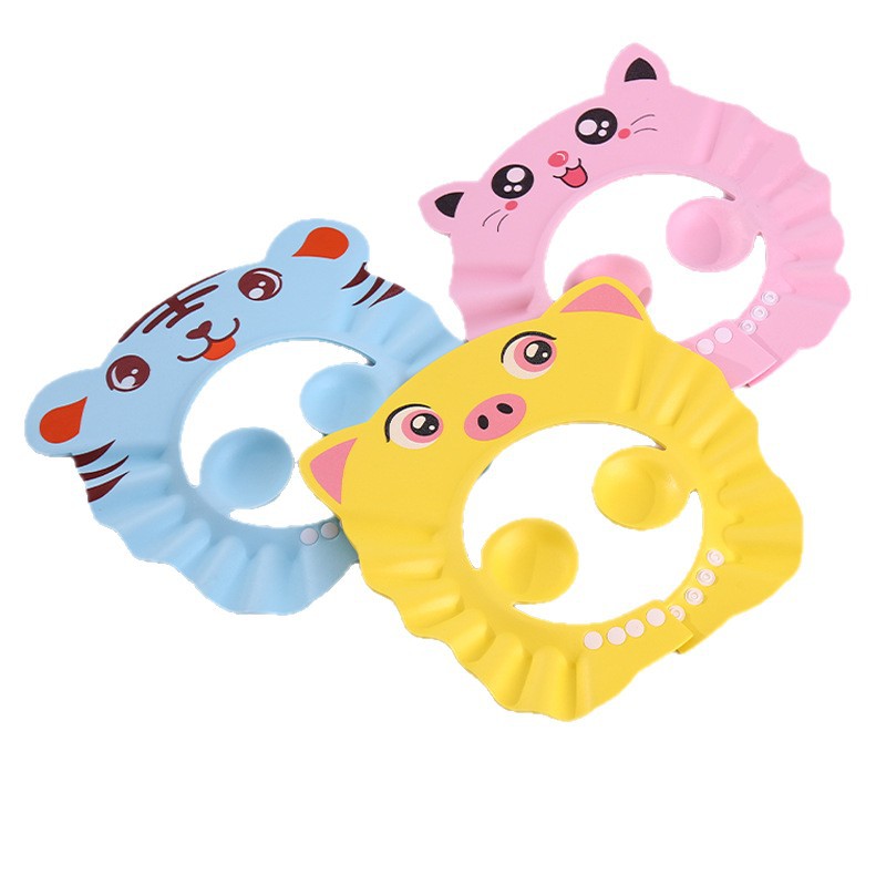 Children's Shampoo Cap, Baby Waterproof Shower Cap, Baby Shampoo Artifact, Baby Adjustable Shampoo Water-Blocking Hat