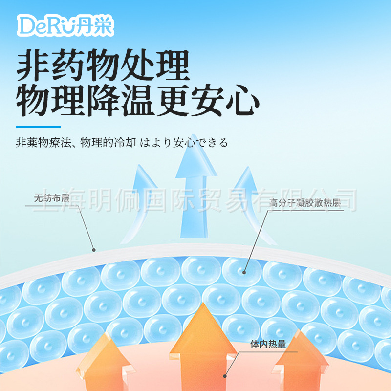 Japan's Danzhirong Antipyretic Patch Baby Antipyretic Patch Infant Ice Treasure Patch Kidsren's Fever Physical Cooling Cold Compress