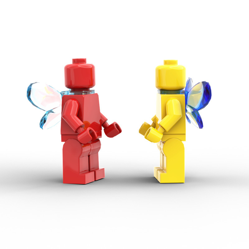 Domestic MOC small particle Building Blocks Children's assembled toy plain doll foreign trade AliExpress generation