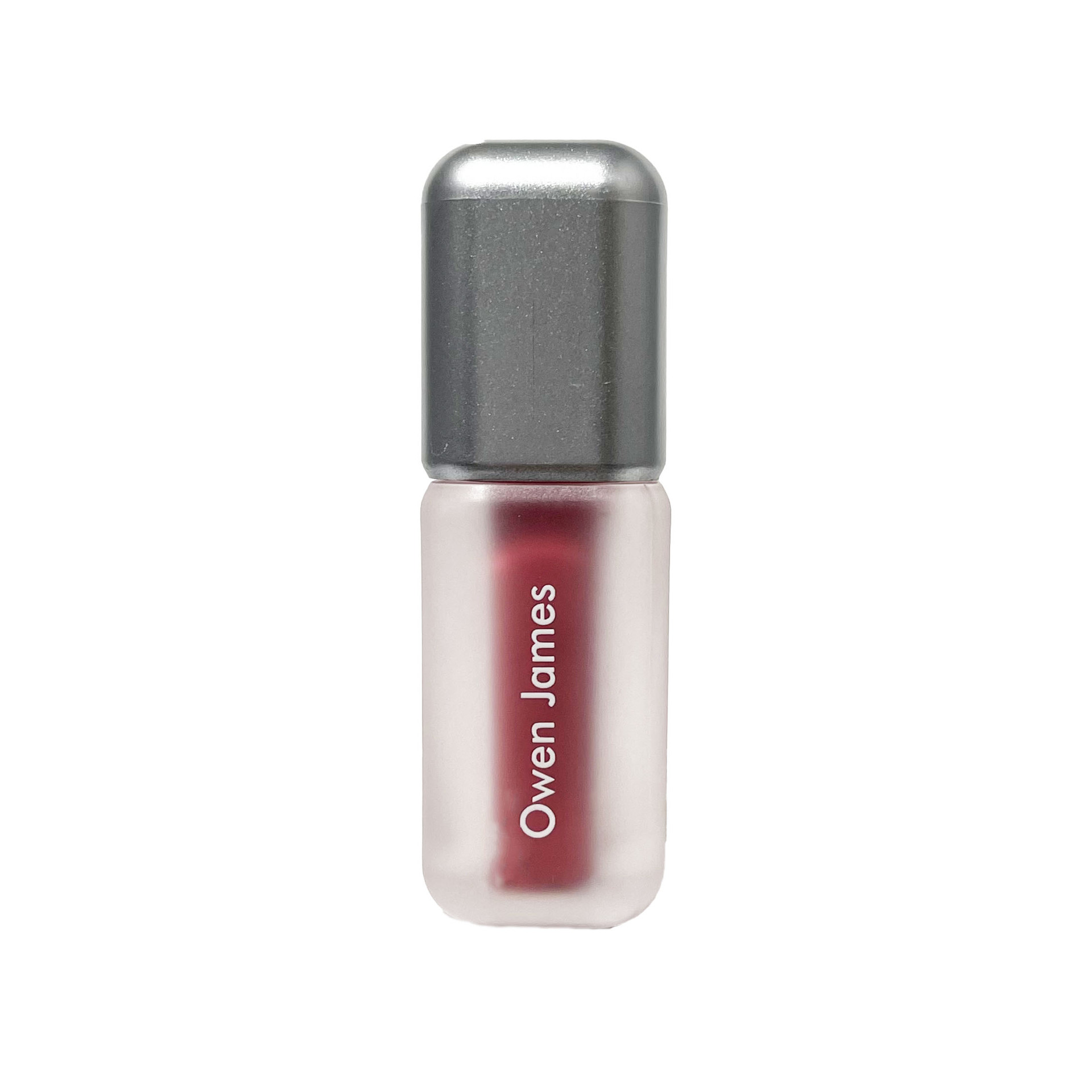 Owen James small silver tube lip glaze matte matte matte velvet not easy to fade white lipstick student lip glaze wholesale