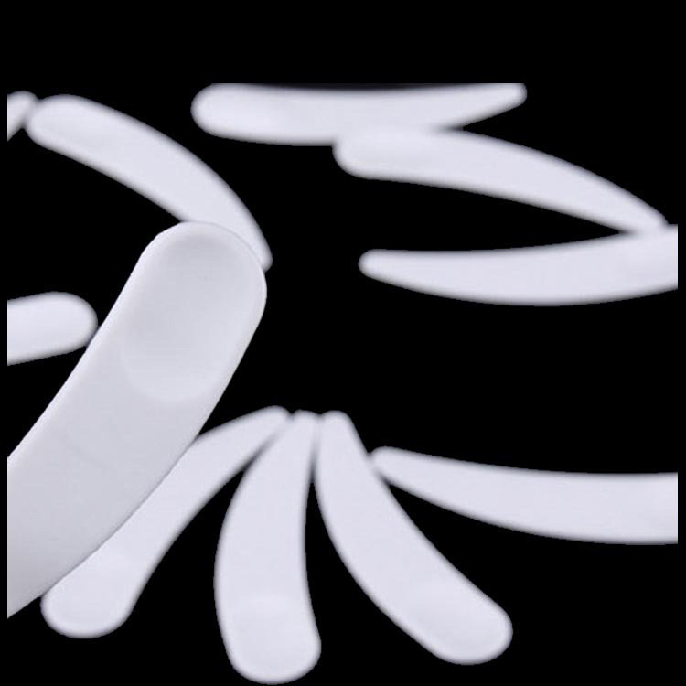 White Crescent Plastic Spoon, White Mask Picking Stick, Cream Spoon, Cosmetic Dispensing Stick Tool