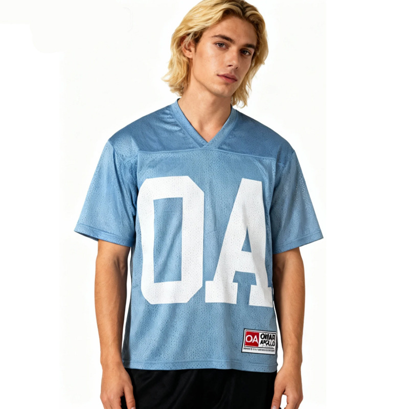 [Factory Store] Customized Famous Name Sublimation Mesh Breathable T-Shirt American Football Uniform Rugby Uniform Fan Version