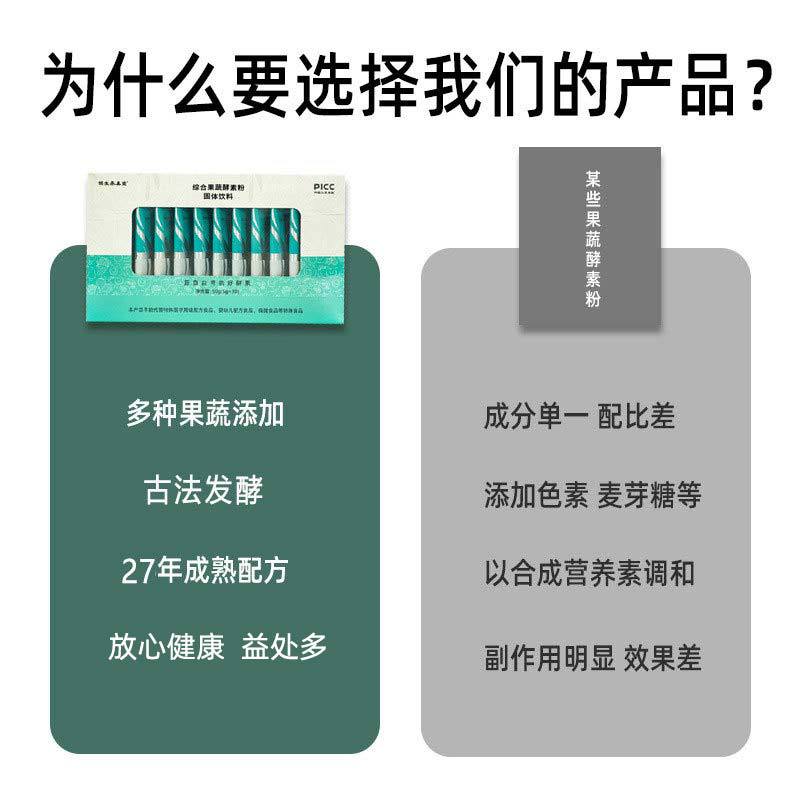 Taiwan Comprehensive Fruit and Vegetable Enzyme Powder, Grain Powder, Probiotic Solid Drink, Fasting Meal Replacement Powder, Plant Dietary Fiber Powder