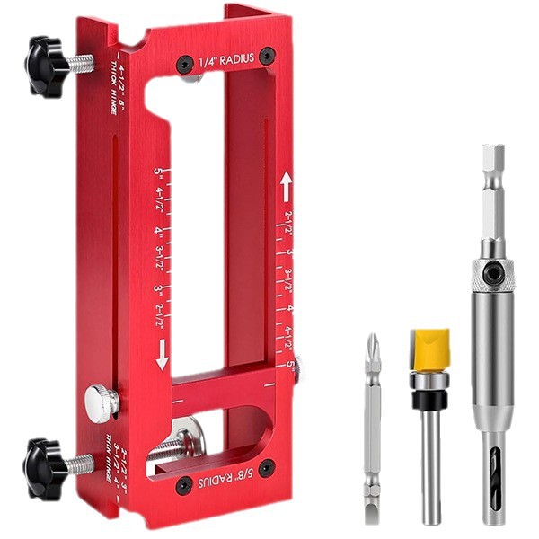 Aluminum Alloy Door Hinge Door Hinge Installation Kit Door Hinge Opening Locator